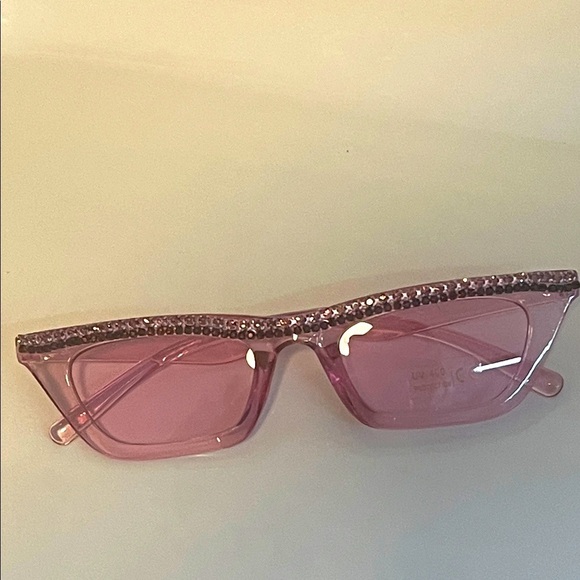 Accessories - Lavender Rhinestone-Embellished Sunglasses